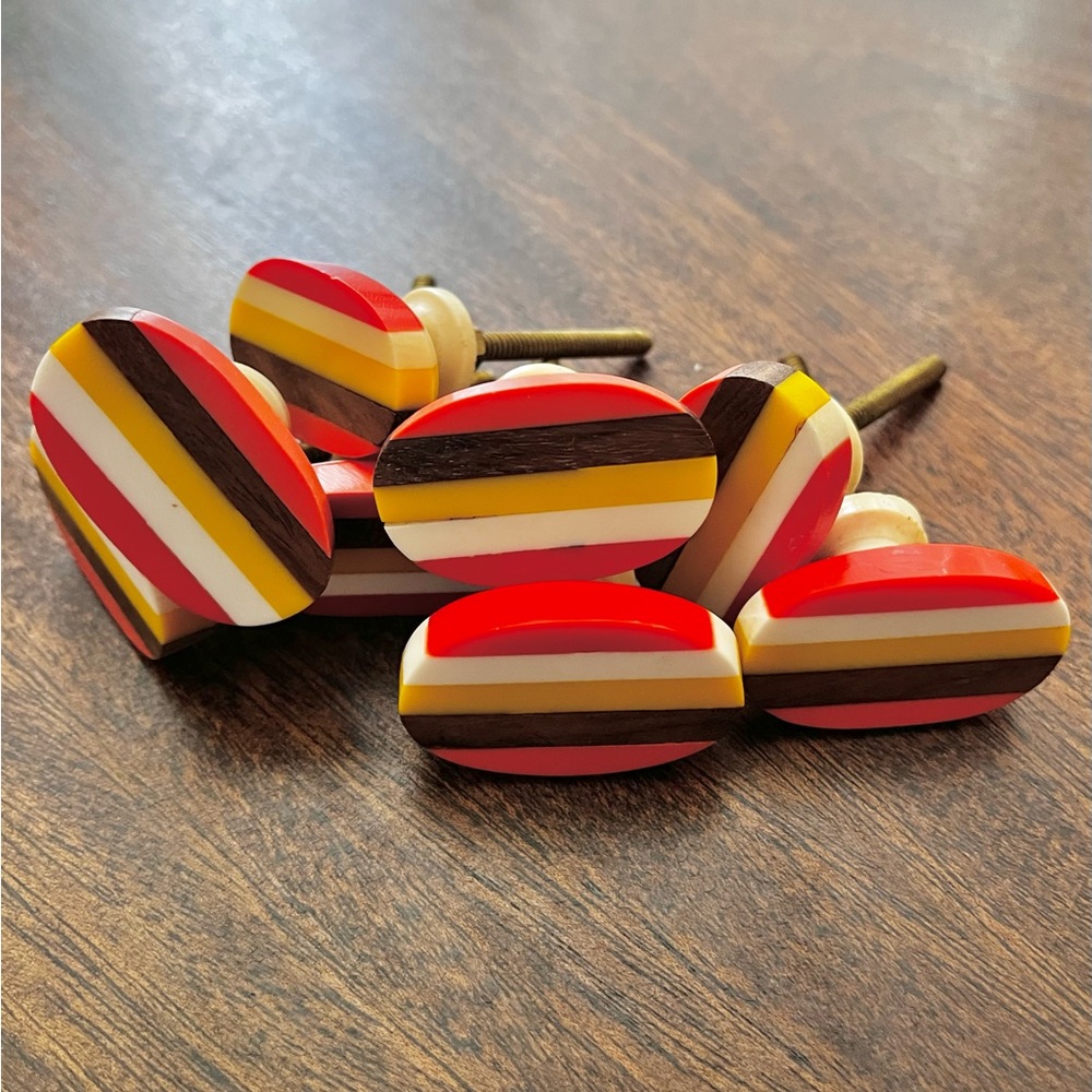 Drawer or Cabinet door pulls // Wood Inlay